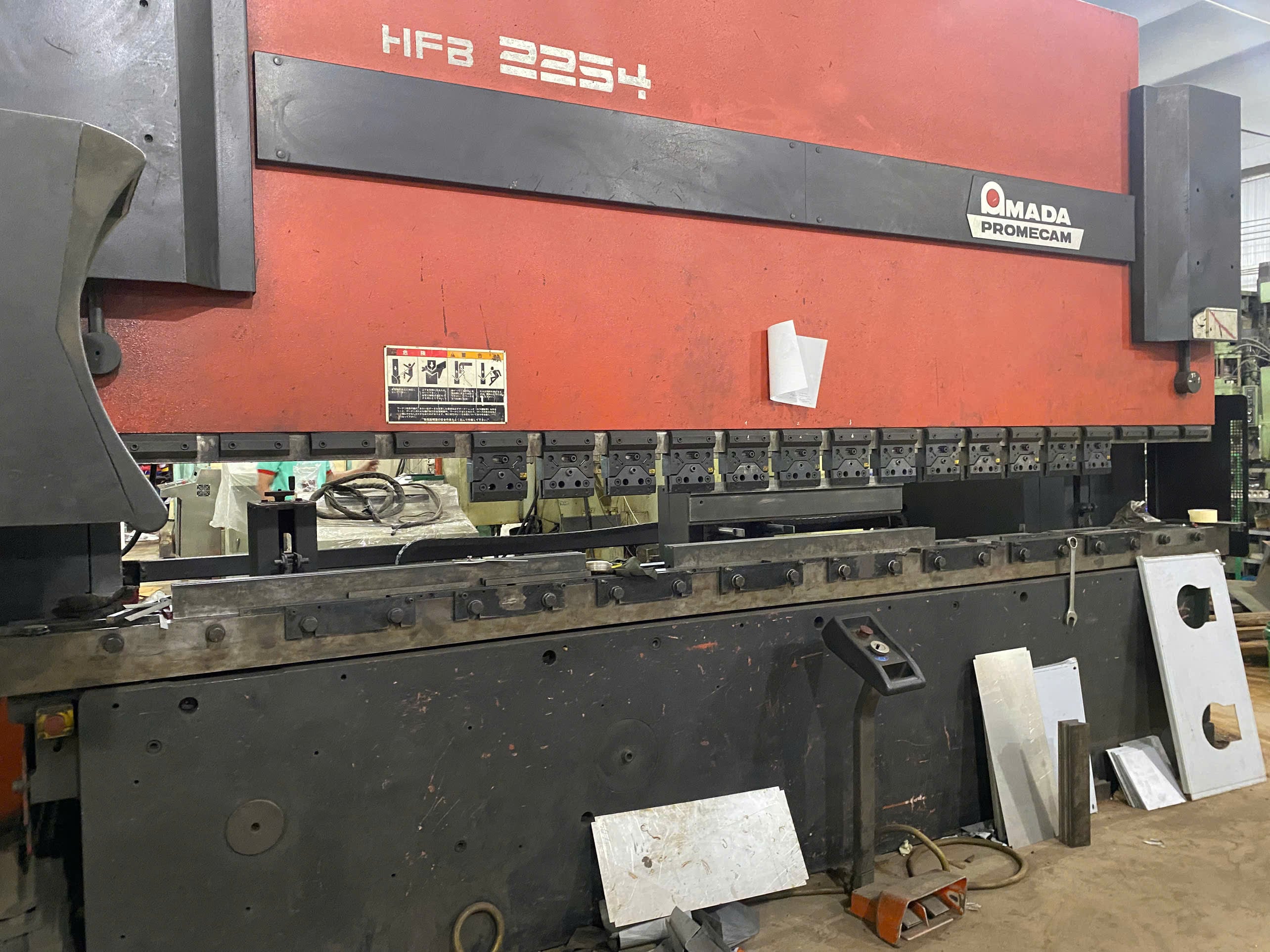 Press brake forming sheet metal at Ntp Group, a DEWIN-verified Vietnamese supplier facility