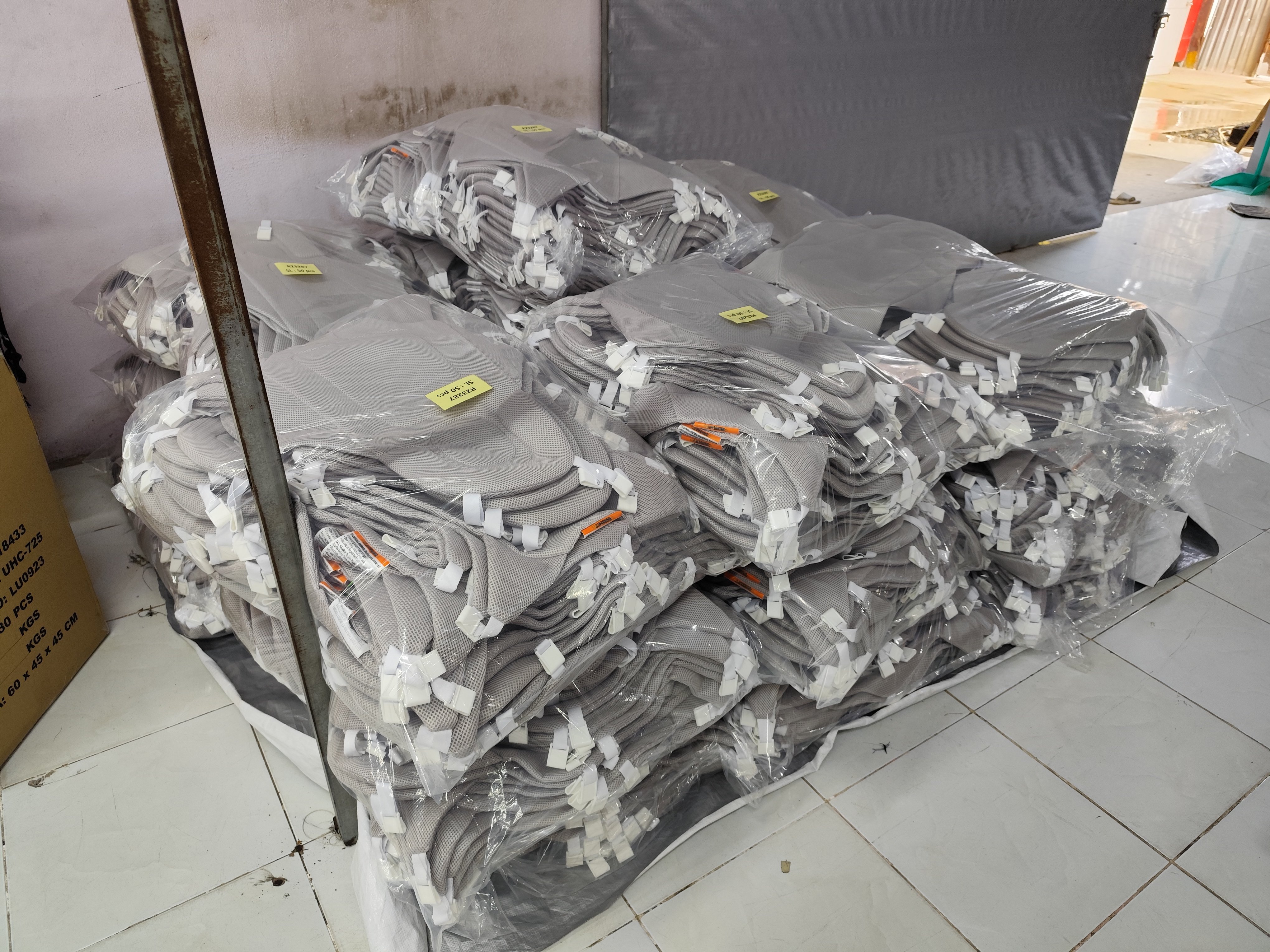 Finished parts at Hoang Gia Garment, a DEWIN-verified Vietnamese supplier facility