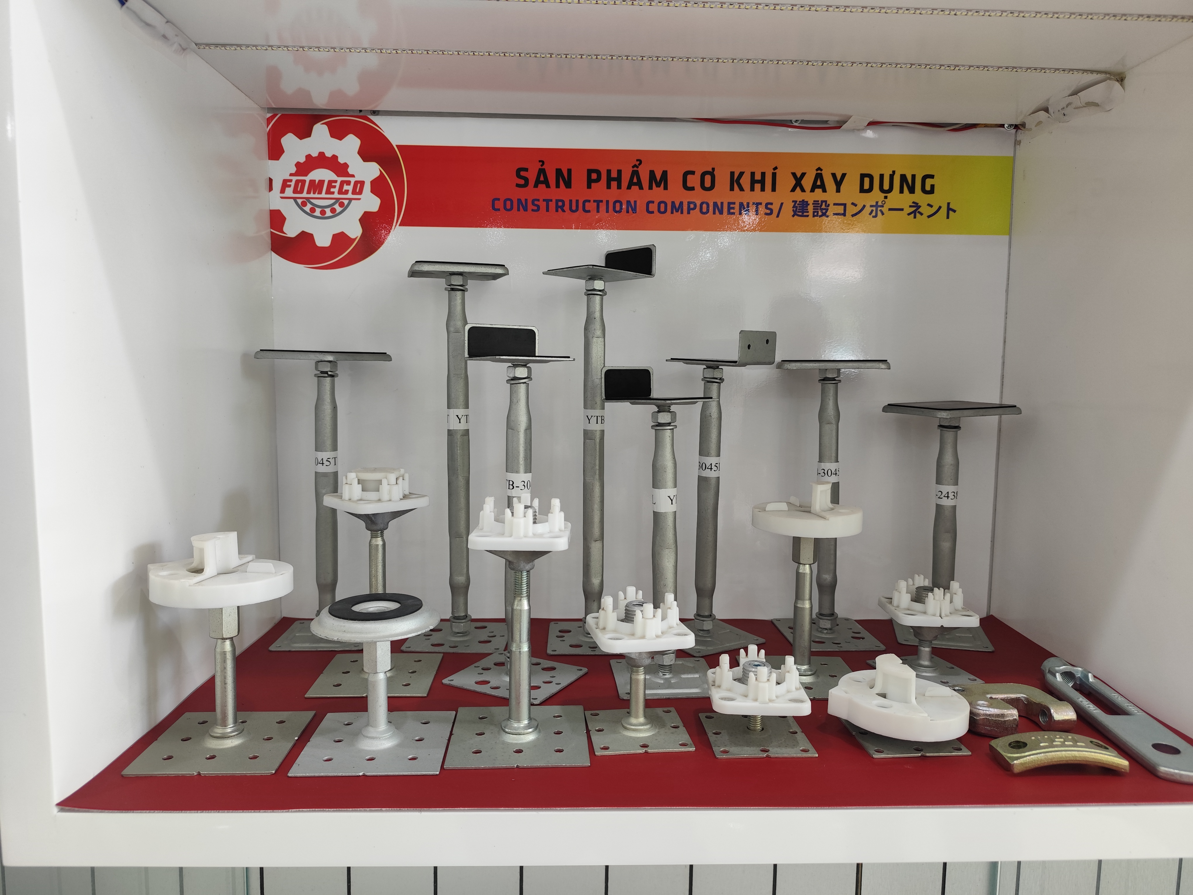 Finished parts at Pho Yen Mechanical, a DEWIN-verified Vietnamese supplier facility